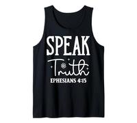 Habla la Verdad EPHESIOS 4:15 Tipografía Inspiradora Camiseta sin Mangas