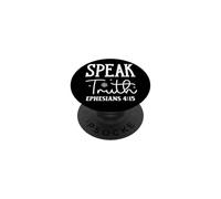 Habla la Verdad EPHESIOS 4:15 Tipografía Inspiradora PopSockets PopGrip Adhesivo