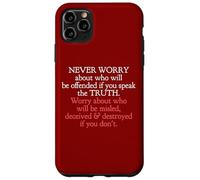 Habla la verdad sin importar quién se ofenda Juan 8 32 Carcasa para iPhone 11 Pro Max