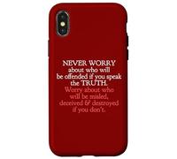 Habla la verdad sin importar quién se ofenda Juan 8 32 Carcasa para iPhone X/XS
