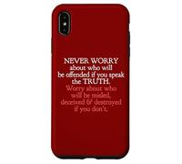 Habla la verdad sin importar quién se ofenda Juan 8 32 Carcasa para iPhone XS Max