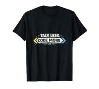 Habla Menos. Código más. Programador introvertido Divertido Camiseta