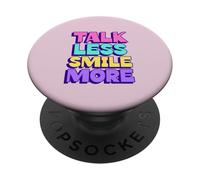 Habla Menos Sonríe más (Declaración Positiva) PopSockets PopGrip Adhesivo