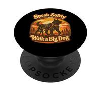 Habla Suavemente y Camina a un Perro Grande PopSockets PopGrip Adhesivo
