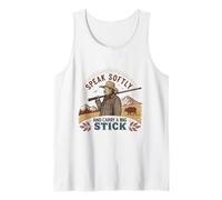 Habla Suavemente y Lleva una Cita de Big Stick Presidente Roosevelt Camiseta sin Mangas
