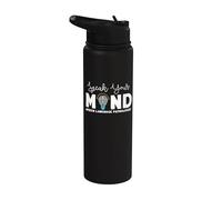 Habla tu mente Patólogo del habla y lenguaje Terapia SLP Stainless Steel Insulated Water Bottle