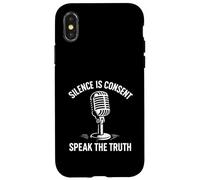 Habla Verdad Activista por la Libertad de expresión Activismo de los Medios de comunicación Protesta Carcasa para iPhone X/XS