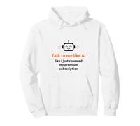 Háblame como AI Marketing Digital Humor Sudadera con Capucha