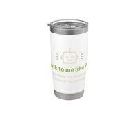Háblame como IA y valida mis sentimientos Vaso térmico de acero inoxidable de doble pared