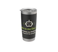 Háblame como IA y valida mis sentimientos Vaso térmico de acero inoxidable de doble pared