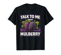 Háblame de Morera Divertido Retro Fruta Vintage años 80 Camiseta