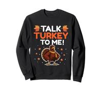 Háblame de Turquía, Divertido Día de Acción de Gracias Que Coincide con la Familia en otoño Sudadera