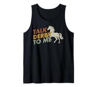 Háblame del Derby, Divertido Jinete Ecuestre Que Monta a Caballo #25D1B Camiseta sin Mangas