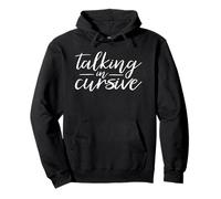 Hablando en Cursiva Divertido Bebedor de Whisky de Vino Discurso de lechada Sudadera con Capucha