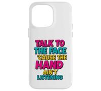 Hablar con La Cara Divertido Retro SASS Comeback Carcasa para iPhone 14 Pro MAX