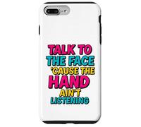Hablar con La Cara Divertido Retro SASS Comeback Carcasa para iPhone 7 Plus/8 Plus