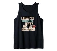 ¿Hablar conmigo? Mejor no Camiseta sin Mangas