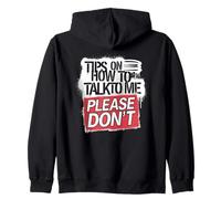 ¿Hablar conmigo? Mejor no Sudadera con Capucha