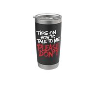 ¿Hablar conmigo? Mejor no Vaso térmico de acero inoxidable de doble pared