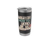 ¿Hablar conmigo? Mejor no Vaso térmico de acero inoxidable de doble pared