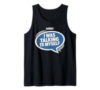 Hablar Conmigo Mismo Divertido introvertido Pensamiento excesivo Humor Camiseta sin Mangas