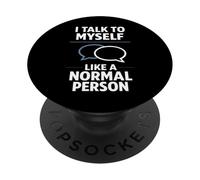 Hablar Conmigo Mismo Divertido introvertido Pensamiento excesivo Humor PopSockets PopGrip Adhesivo