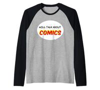 Hablará de cómics Camiseta Manga Raglan