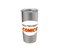 Hablará de cómics Vaso térmico de acero inoxidable de doble pared