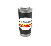 Hablará de cómics Vaso térmico de acero inoxidable de doble pared