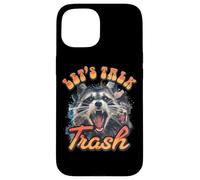 Hablemos de la diversión del Mapache de Basura Carcasa para iPhone 15