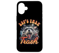 Hablemos de la diversión del Mapache de Basura Carcasa para iPhone 16 Plus
