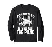 Hablemos De Piano Si Quieres Que Escuche Frase Graciosa Manga Larga