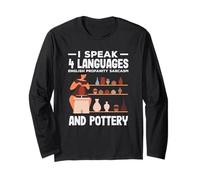 Hablo 4 Idiomas Cerámica Inglés Malasia Sarcasmo Manga Larga