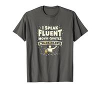 Hablo con fluidez Citas de películas Cinéfilo Amante del Cine Camiseta, Hombre, Asfalto, S