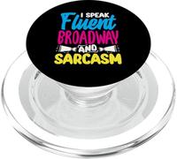 Hablo fluido Broadway Sarcasmo Amante musical PopSockets PopGrip para MagSafe