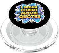Hablo Fluido Citas De Películas Divertidas Películas Buff Cine Amante Mordaza PopSockets PopGrip para MagSafe