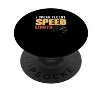 Hablo Fluido Límites de Velocidad Divertidos Oficiales de Patrulla de Carre PopSockets PopGrip Adhesivo