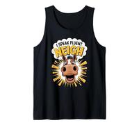 Hablo Fluido Neigh Funny Horse Humor Ecuestre Camiseta sin Mangas