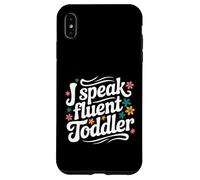 Hablo Fluido para niños pequeños Divertido Proveedor de guardería Maestra mamá Carcasa para iPhone XS MAX