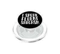 Hablo Fluido Sarcasmo Divertido Humor Ingenioso Dicho PopSockets PopGrip para MagSafe