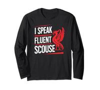 Hablo fluido Scouse Liverpool Inglaterra Liverpudlians Divertido Manga Larga