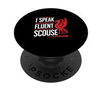 Hablo fluido Scouse Liverpool Inglaterra Liverpudlians Divertido PopSockets PopGrip Adhesivo