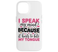 Hablo mi mente porque duele morderme la lengua Carcasa para iPhone 14