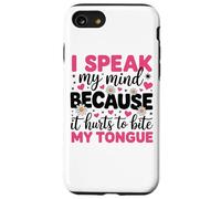 Hablo mi mente porque duele morderme la lengua Carcasa para iPhone SE (2020) / 7 / 8