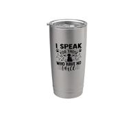 Hablo por aquellos que no tienen voz Pets Doctor Vet Gift Vaso térmico de acero inoxidable de doble pared
