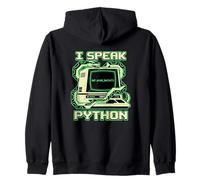 Hablo Python Desarrollador de Software Sudadera con Capucha