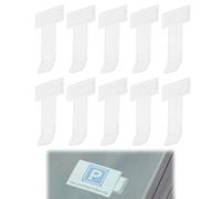 HABNI 10 Pcs Clip Transparente Del Sostenedor Del Boleto De Estacionamiento Del Parabrisas Del Coche Transparente, Abrazadera Del Pago Del Permiso Exhibición Del Titular De La Nota Del Parabrisas