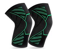 HABNI 2 Pcs Rodillera Per Uomo E Donne Confezione Rodilleras Compresion Per Palestra Correr Baloncesto Running Ginocchio Supporto Negro