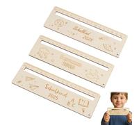 HABNI 3 Piezas Reglas Para Ayuda De Lectura Ayuda De Lectura Para Niños De 1 Clase Ayuda A La Lectura 2025 Para Niños Escolares Marcapáginas De Madera Regla De Lectura Para La Escolarización