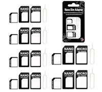 HABNI 4 En 1 Adaptador De Tarjeta Sim 6 Set Tarjeta Sim Adaptador Kit Bandeja De Tarjeta Porta Sim Ranura Adaptador De Tarjeta Sim Con Pin De Expulsión Sim